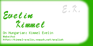 evelin kimmel business card